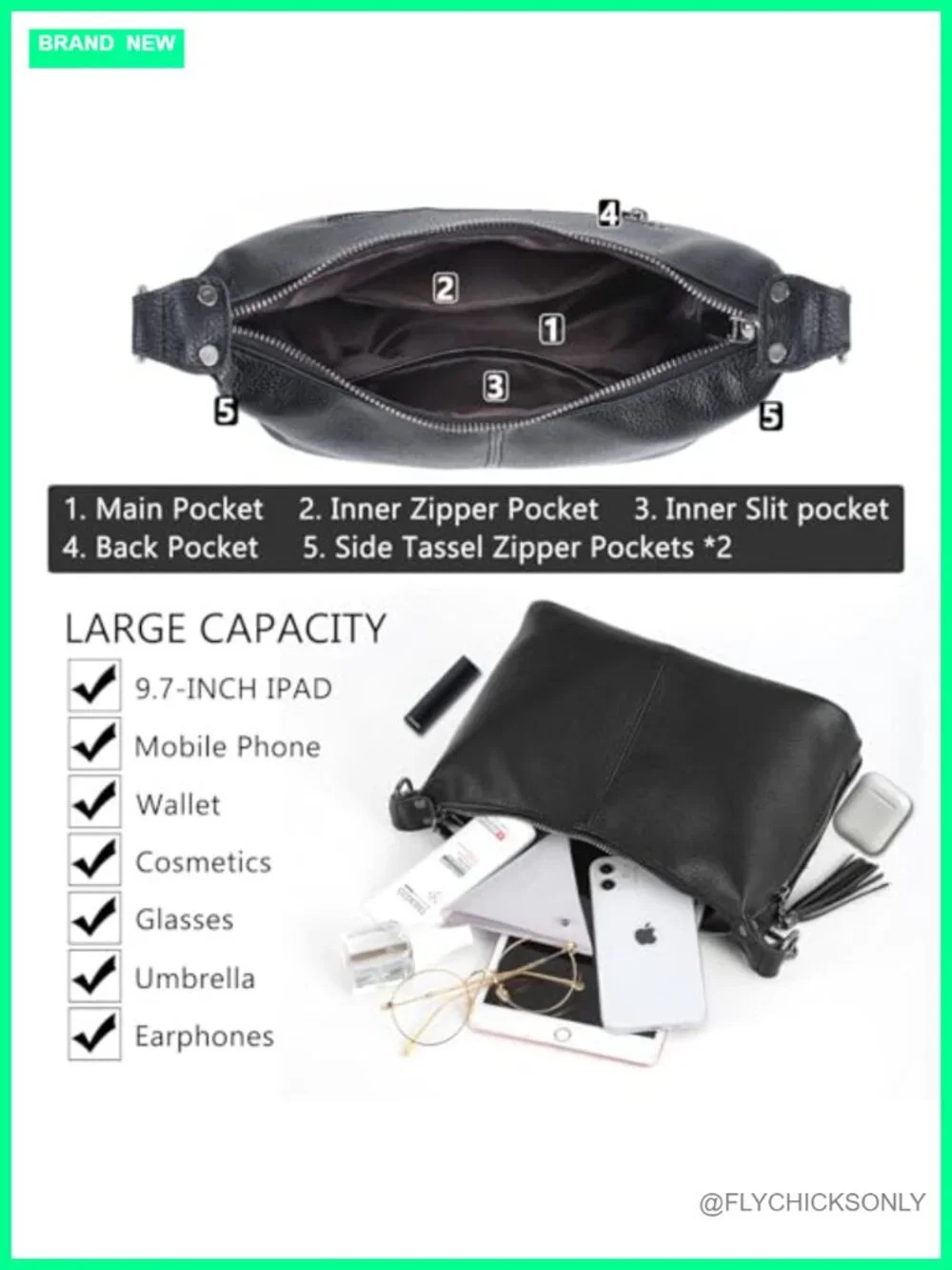 Small Hobo Purse Women Shoulder Bag Crossbody Tote Handbag Faux Leather